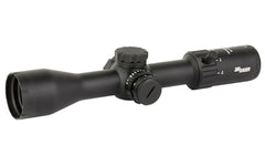 Sig Sauer Whiskey 4 Low Profile Scope 3-12x44 30mm SFP Hellfire Quadplex Illum Capped 0.25 MOA - Black