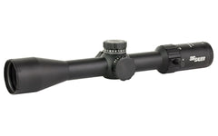 Sig Sauer Whiskey 4 Scope 4-16x44 30mm FFP MOA Milling Hunter 2.0 Non-Illum Exposed Zero Stop Side Focus - Black