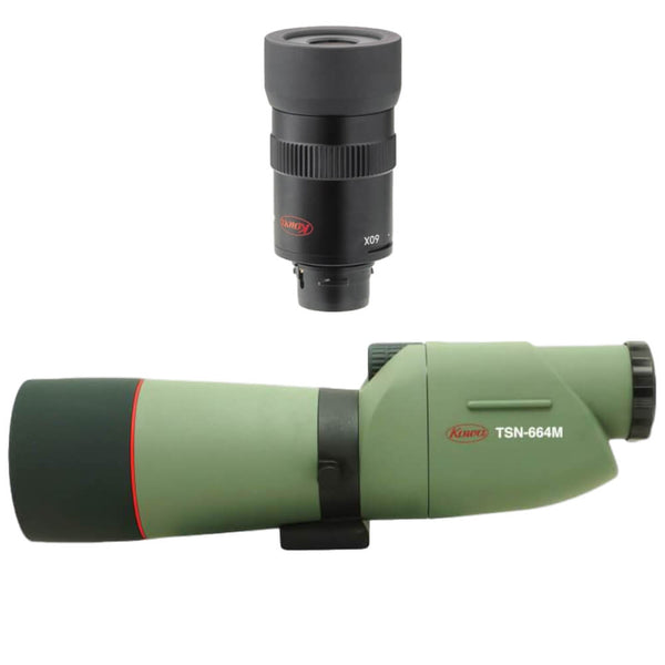 Kowa TSN-664M Prominar XD Straight Spotting Scope + TE9Z 20