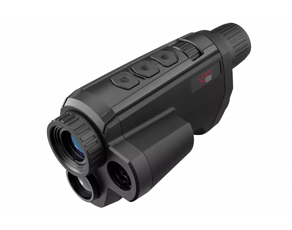 AGM Fuzion LRF TM25-384 Fusion Thermal Imaging & CMOS Monocular with built-in Laser Range Finder, 12 Micron 384x288 (50 Hz), 25 mm lens