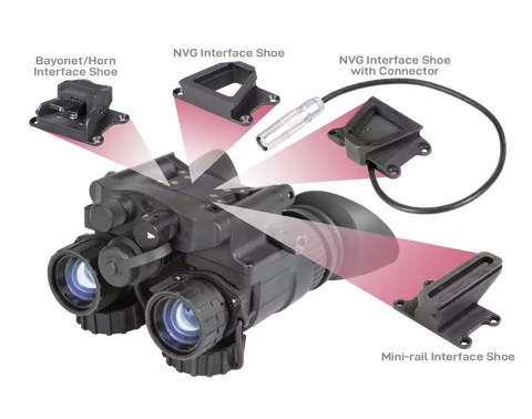 AGM NVG-40 NW1 Dual Tube Night Vision Goggle/Binocular with Gen 2+ "Level 1"