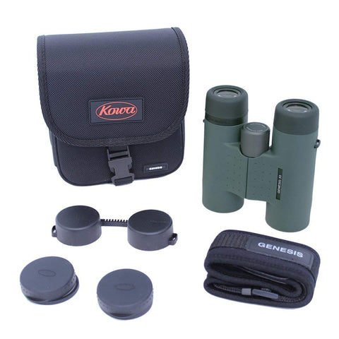 Kowa 10x33 Genesis Prominar XD Binoculars Package