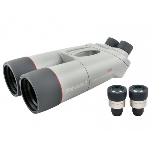 Kowa 32X82 Prominar High Lander Angled Viewing Binoculars Side Left View with Lenses